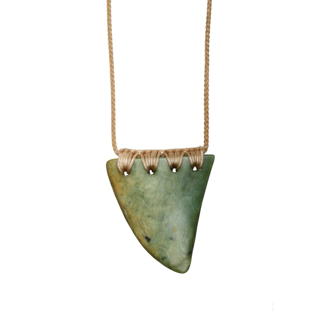 New Zealand Greenstone Tooth Necklace