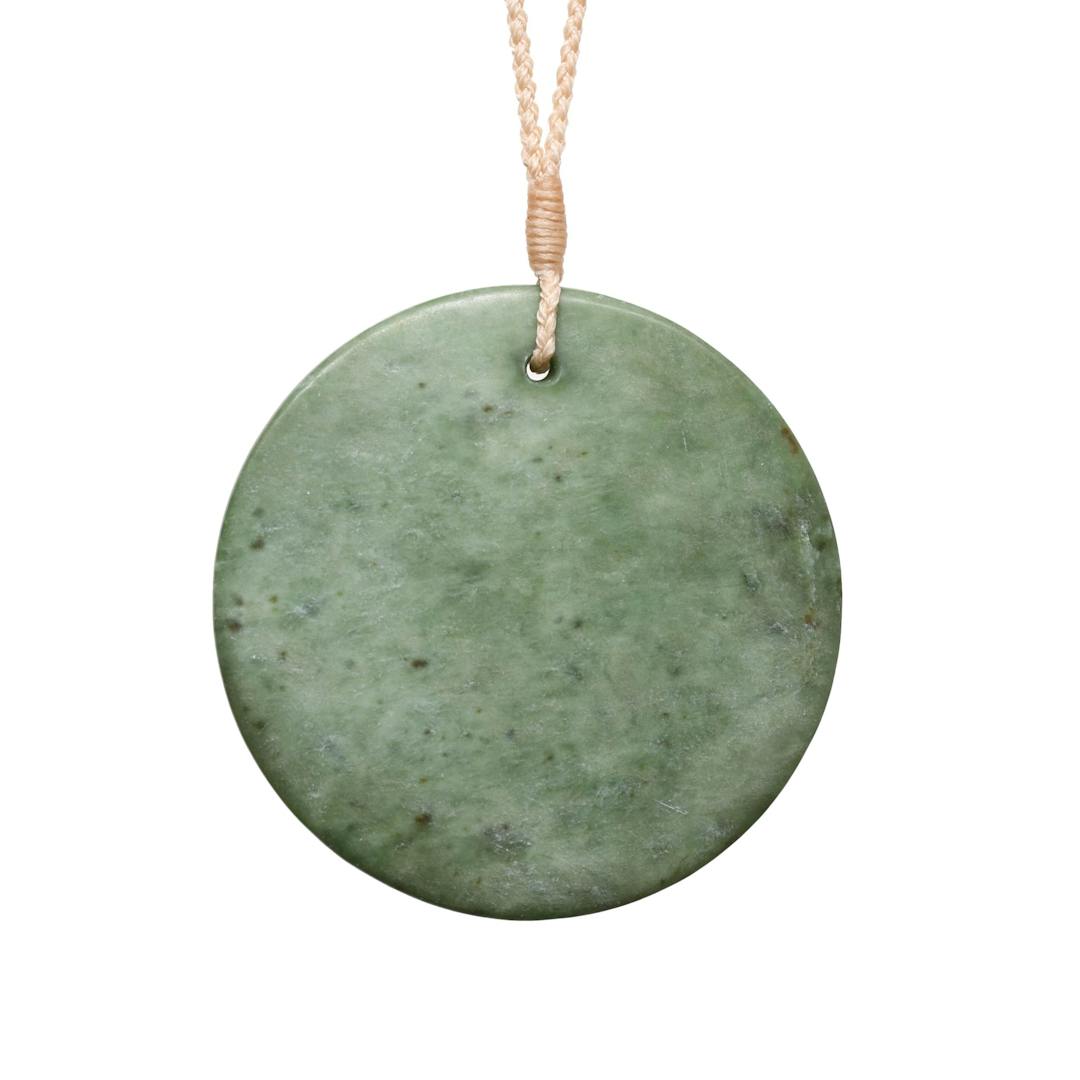 New Zealand Greenstone Disc Necklace