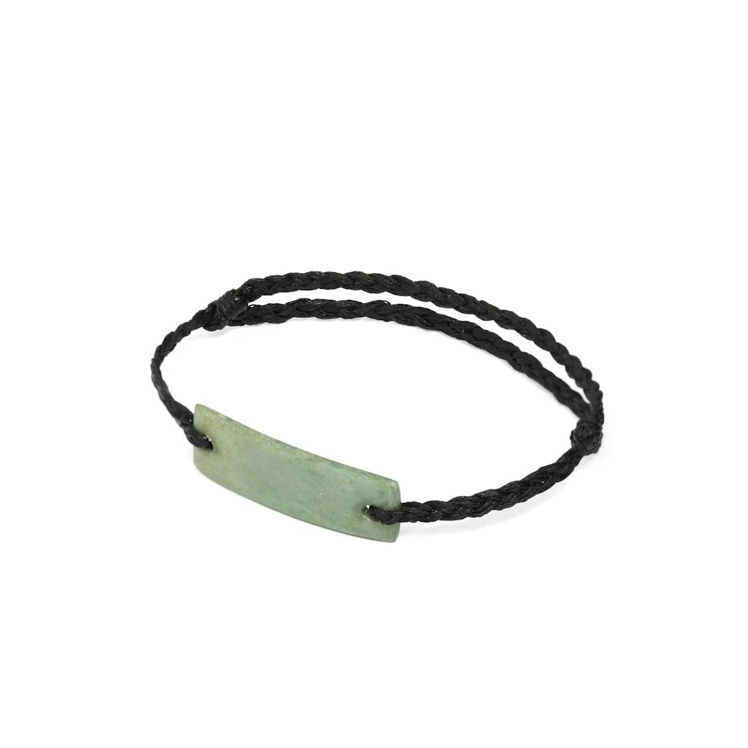 New Zealand Jade Black Plaited Bracelet